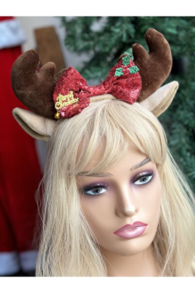 QUEEN AKSESUAR İthal pofuduk kadife pullu Disney minnie fiyonklu zilli geyik ...