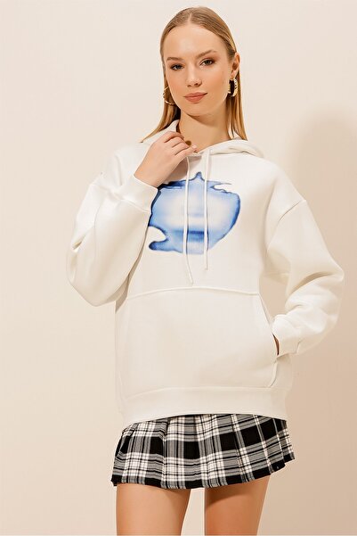 HAKKE Три нитки Girl Face Принт SWEAT