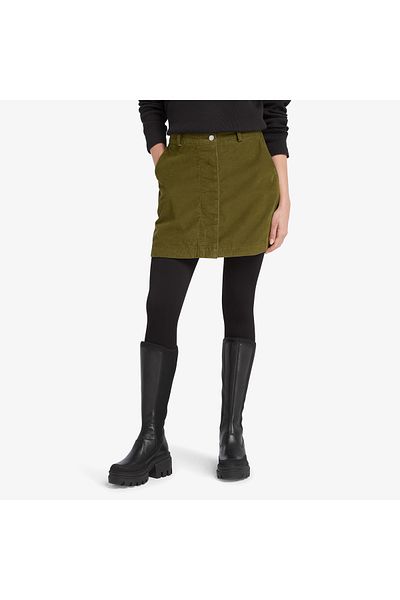 Timberland Дамска зелена пола от игловидно кадифе