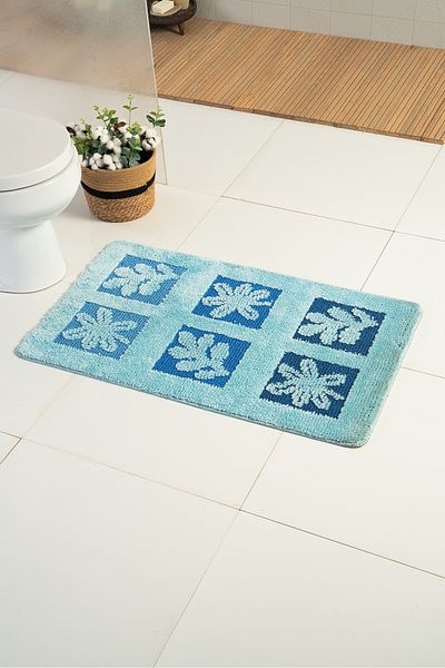 Moda Dekor Elite Lux August Blue 2 τεμαχίων πατάκι μπάνιου