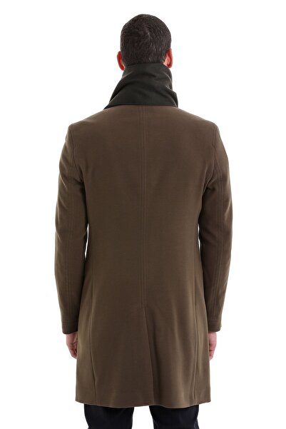 Hatemoğlu Khaki Plain Double Sided Thin Scarf