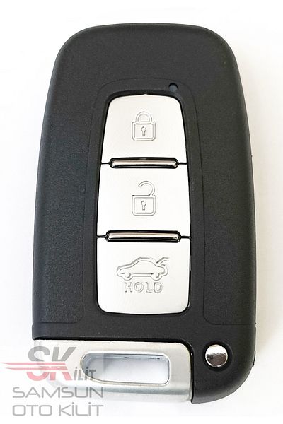 skilit samsun oto kilit Hyundai Ix35 Santa Fe Sonata Elantra 3 Keys With Logo Smart Key Control Container Auto Keychain