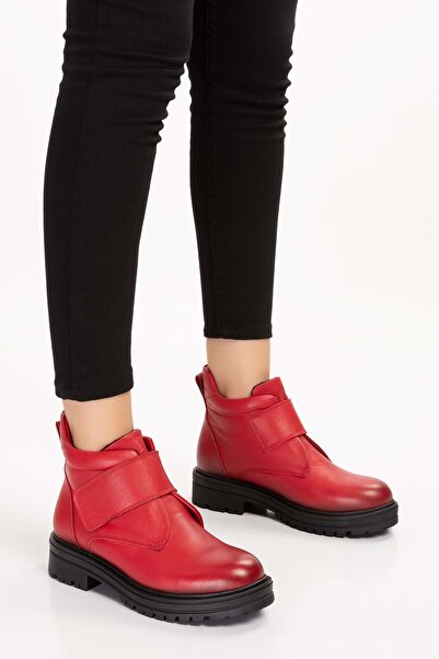 Gondol Kadın Hakiki Deri Kolay Giyim Anne Botu Anl.2722