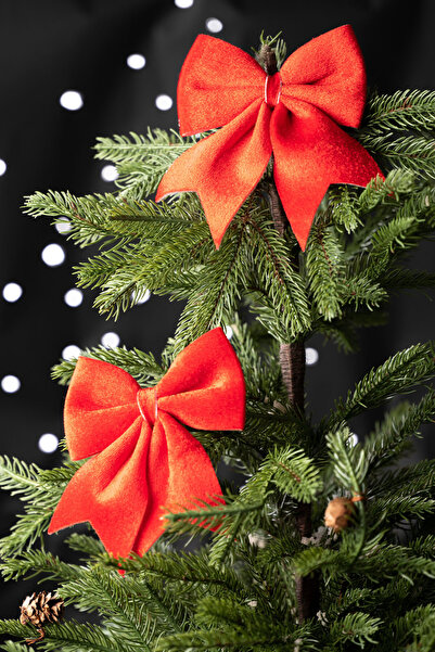 Karaca Home New Year Ribbon Kırmızı Ağaç Kurdelesi 12x13 cm