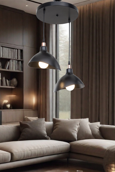 lumenistanbul ESTA 2'Lİ SİYAH AVİZE
