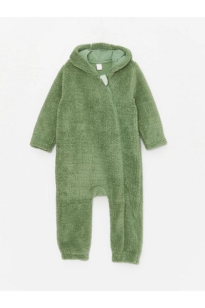 LC Waikiki Hooded Long Sleeve Plush Baby Boy Jumpsuit FROM FOR MYSELF