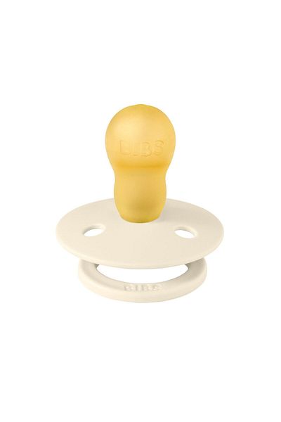 Bibs Color Rubber Pacifier-Ivory 18+ Months