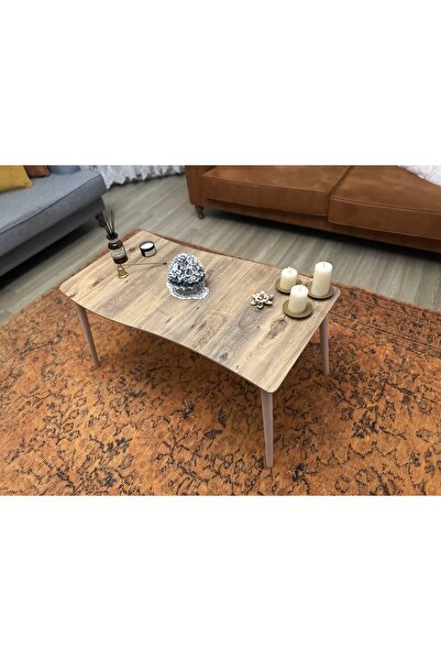 varje Ahşap Açık Ceviz Orta Sehpa