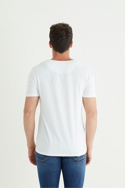 Svm Men's Crew Neck Micro Modal Black T-shirt 9088