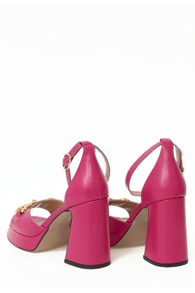 Gizzelli shoes Platform Taban Deri Sandalet