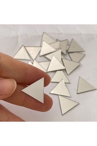 Proton 2cm Triangle Silver Color Mosaic Mirror 100 Pieces