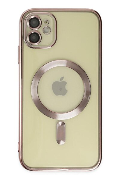 UnDePlus Apple Iphone 11 Kılıf Magsafe Kamera Lensli Korumalı Şeffaf Silikon Kapak