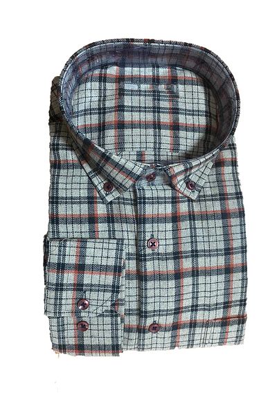 FATELLA Men's Dad Long Sleeve Thick Winter Comfortable Cut Checked Lumberjack Shirt