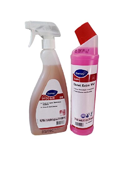 Diversey Suma Grill D9 750 ml + Clonet Extra W41 750 ml Dfit 2'li Paket