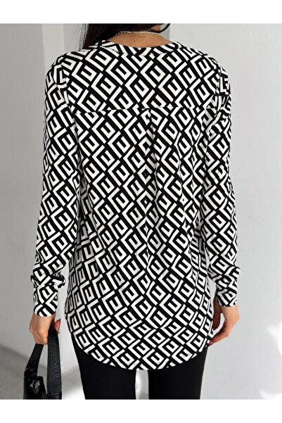 BE CHİC ΓΥΝΑΙΚΕΙΑ ΜΑΚΡΥΜΑΝΙΚΗ ΜΠΛΟΥΖΑ ΜΠΛΟΥΖΑ ΜΕ ΜΑΚΡΥ ΜΑΝΙΚΙ AYD003