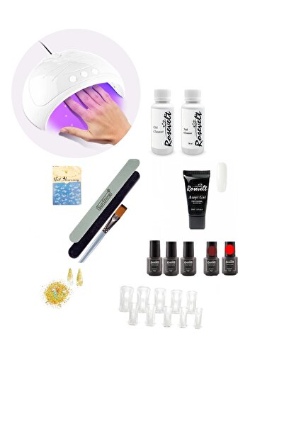 ROSEVELT Protez Tırnak Seti Yüksek Kalite Poly Jel