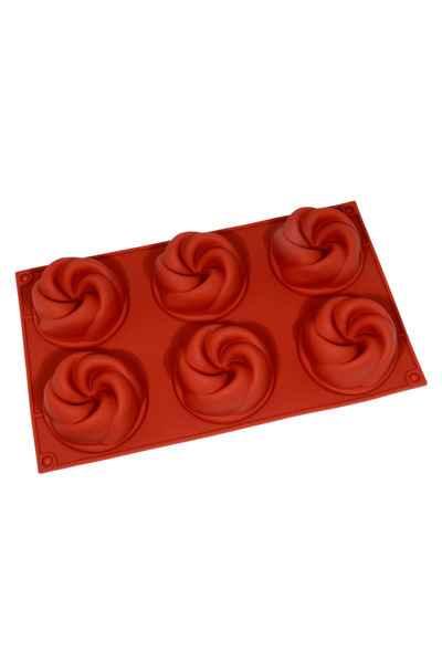 PASTRY PLANET قالب كيك من السيليكون مكون من 6 أقسام