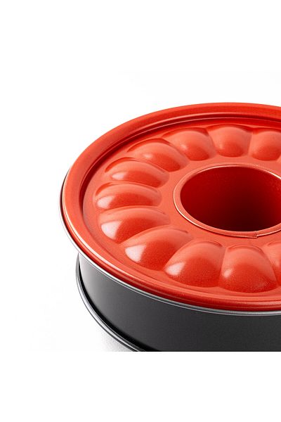 Tantitoni 006-01-RED BASE CLAMPED TUBE CAKE MOULD 24CM