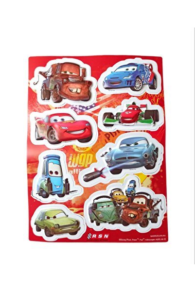 PopŞeker زينة ثلاجة سيارات لايتنينج ماكوين، 8 قطع مغناطيس سيارات