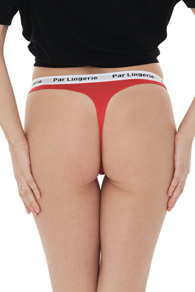 par lingerie pl Red-White-Orange Set of 3 Women's Thong String