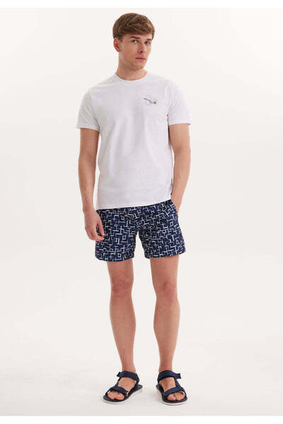 WESTMARK LONDON White Printed Crew Neck Cotton Regular Fit Men's T-shirt Wmforever