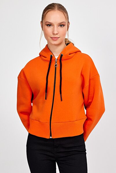 ALEXANDERGARDI Cardigan crop cu glugă - B23-31303