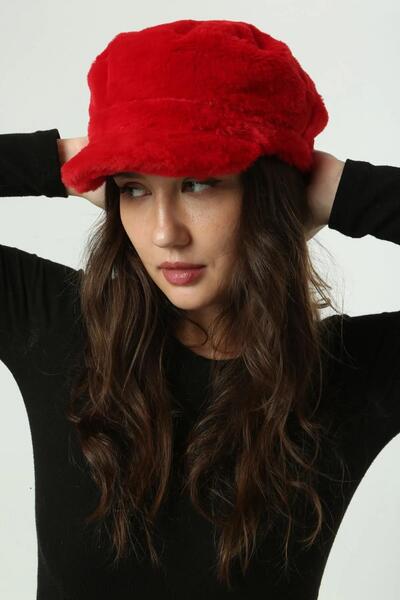 Saria Moda Pelus Kaptan-Denizci Kadın Şapka