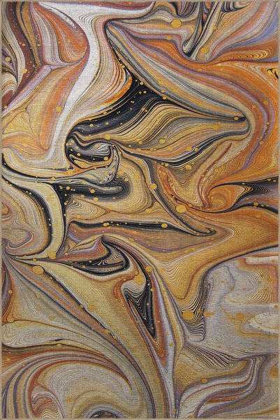 Rugs Modern Halı Light Tone Multicolor Surrealist Wavy Abstract Spiral Patter...