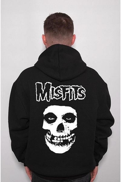 BIGROON Hanorac cu glugă unisex Mısfıts Rock Death