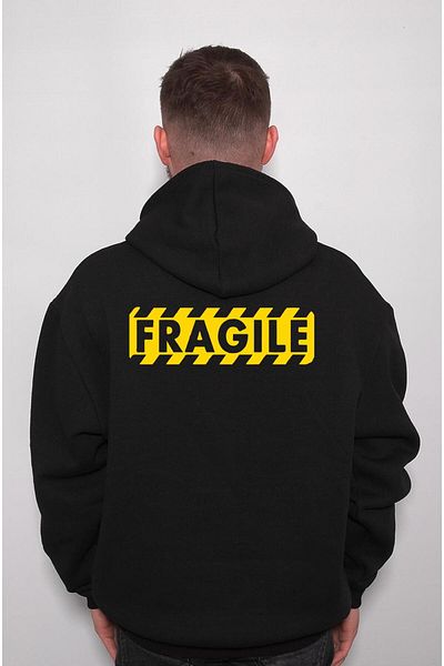 BIGROON Унисекс суичър с качулка - Breakable Fragile My Heart Is Broken Sweatshirt