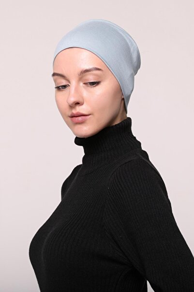 Altobeh Women's Combed Cotton Seamless Hijab Bandana Bonnet Sports Hair Band - Dark Turquoise