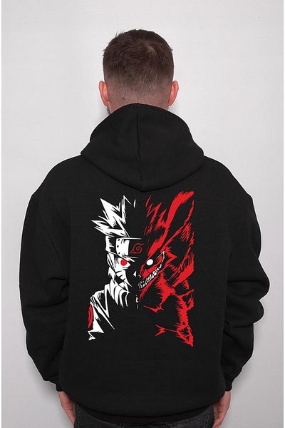 BIGROON Naruto Shippuden Sasuke Unisex Hoodie με κουκούλα - Τελευταίο σπασμένο σχέδιο