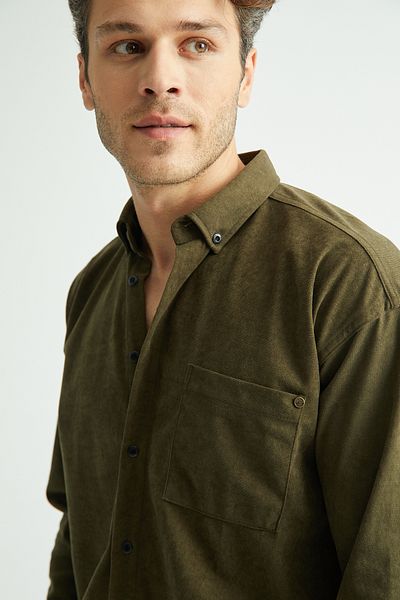 Redline Men's Regular Fit Velvet Winter Shirt