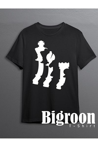 BIGROON Μπλουζάκι Unisex Chess Checkmate Intelligence Game Move