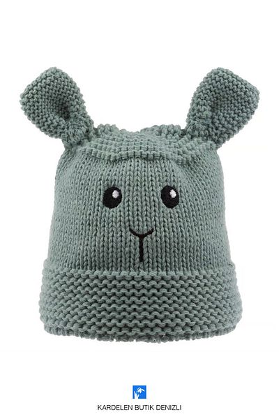 Kardelen Butik Denizli Cute Baby Beanie with Fiber Fleece Inside (0-18 Months)