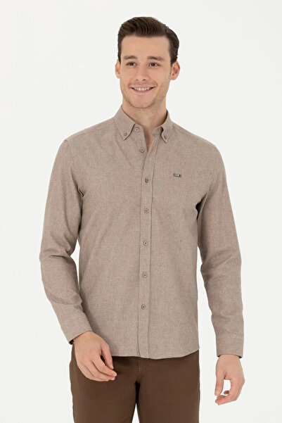 U.S. Polo Assn. ΒΑΣΗ. Polo Assn. Ανδρικό μακρυμάνικο πουκάμισο G081GL004.000.1742832 TEKSPOR