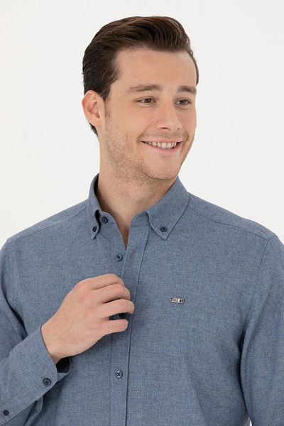 U.S. Polo Assn. ΒΑΣΗ. Polo Assn. Ανδρικό μακρυμάνικο πουκάμισο G081GL004.000.1742832 TEKSPOR