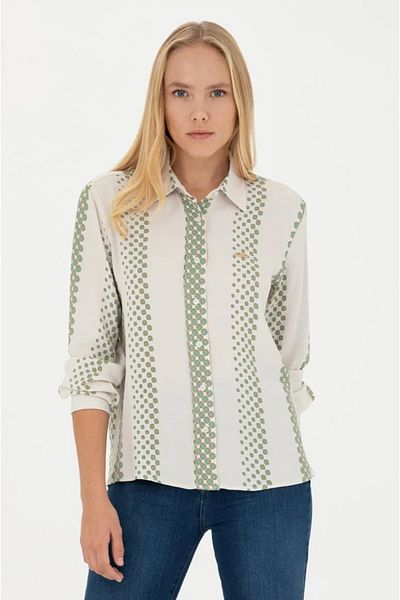 U.S. Polo Assn. Cămașă cu mânecă lungă pentru femei G082SZ004.000. 1676140   Îmbrăcăminte TEXTOR