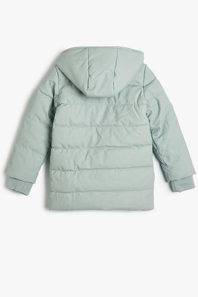 Koton Dívčí oversize puffer kabát se zapínáním na zip a elastickými manžetami 4WKG00011AW