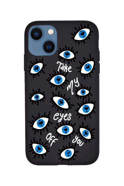 KaffCase حافظة هاتف آيفون 15 تيك ماي آيز من السيليكون الفاخر