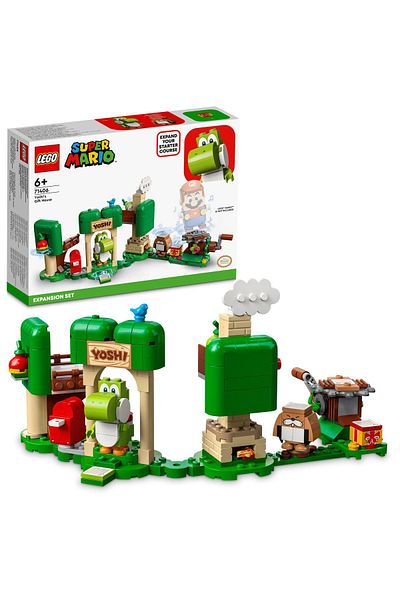 LEGO Fabbatoys 71406 ® Super Mario Yoshi's Gift House Expansion Adventure Set 246 Pieces +6 Ages