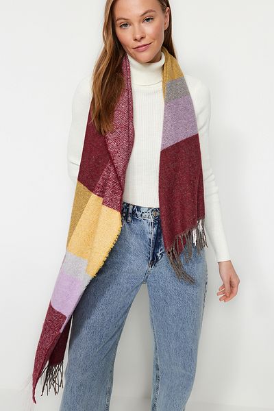 Trendyol Collection Hnědý dámský šátek s měkkou texturou TWOAW24AT00004