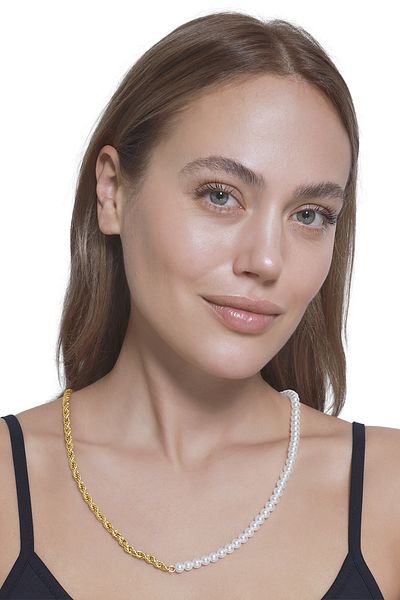 Heideman Perlenkette für Damen Jill goldfarben Basic