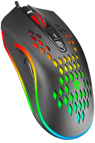 Everest Sm-G07 Metafor Makrolu Usb Siyah 6400 Dpi Rgb Gaming Kablolu Mouse