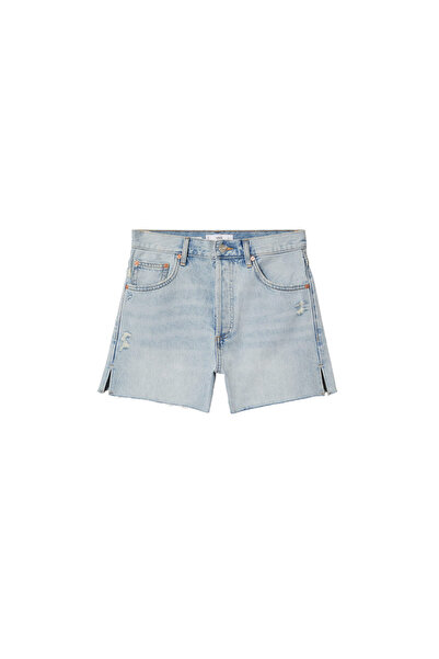 MANGO Woman Rahat Kesim Denim Şort