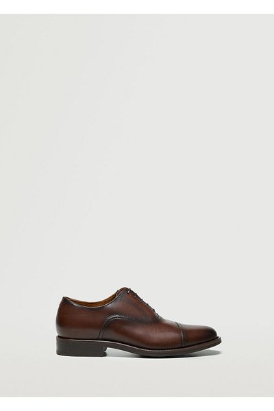 MANGO Man Leder-Blücher-Schuhe