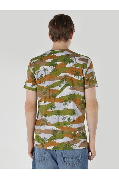 Colin's Men's Short Sleeve T-Shirt - Crew Neck, Regular Fit, Multi Color, Printed