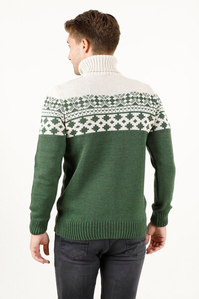 F&K 60900 Πλεκτό πουλόβερ ζακάρ ζιβάγκο