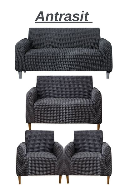 HEYTGAH Flexible and Washable 3+2+1+1 Wrap Seat and Sofa Set - Elastic Cover/Cover