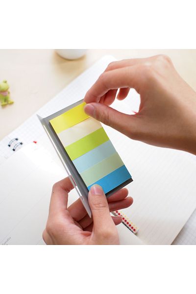 Gıpta Stickn 50x20mm 6 Colors 180yp Partition (İNDEX) Water Colors 21596